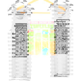 ティーンエイジ・ミュータント・ニンジャ・タートルズ フェイスパネル グラフィックtシャツ タンクトップ - Kawaiitshirt