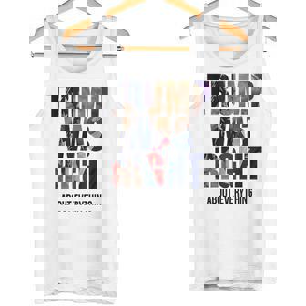 トランプはすべてについて正しかった-トランプ・キス・フラッグ タンクトップ - Kawaiitshirt