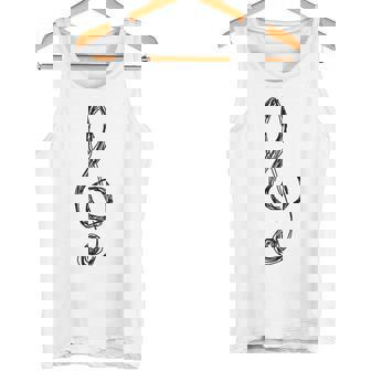 ト音記号 音楽記号 描画スケッチ タンクトップ - Kawaiitshirt