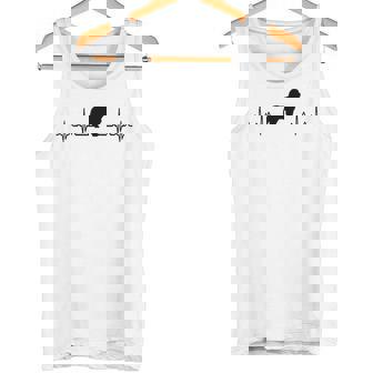 ハートビートドッグ-Ecgパルスビアデッドコリー タンクトップ - Kawaiitshirt