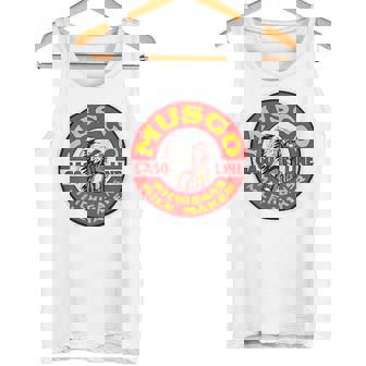 バックプリントのみ レトロ ヴィンテージ ガソリンスタンド ムスゴ ガソリンオイル タンクトップ - Kawaiitshirt