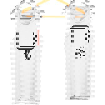バッテリー1シャツ残り1バッテリーデッドシャツのバッテリー残量が少なくなりました。 タンクトップ - Kawaiitshirt