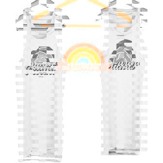 パラマウント カリフォルニア Ca ヴィンテージ レインボー レトロ 70年代 タンクトップ - Kawaiitshirt
