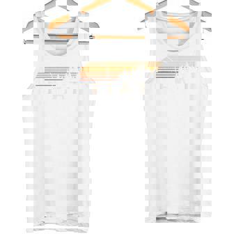 フィアット、Ks ヴィンテージ エバーグリーン サンセット 80年代 レトロ タンクトップ - Kawaiitshirt