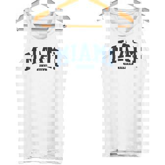 フロリダ州マイアミ Fl カレッジ大学スタイル ネイビー タンクトップ - Kawaiitshirt