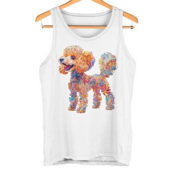 プードル 犬 モチーフ ペット イラスト プードル タンクトップ - Kawaiitshirt
