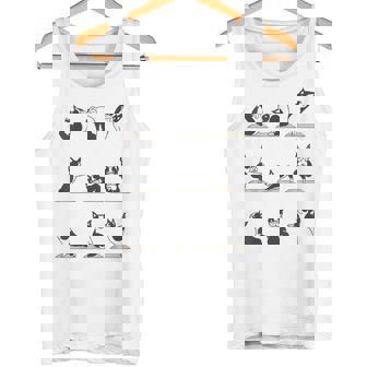 ボストンテリア ヨガ アサナ ポーズ 瞑想 おもしろtシャツ タンクトップ - Kawaiitshirt