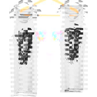 ボルゾイ 犬 モチーフ ペット イラスト サングラス ボルゾイ タンクトップ - Kawaiitshirt