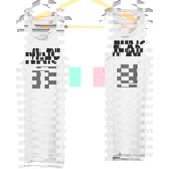 ミラノ イタリア ミラノ イタリー 旗 イタリアン タンクトップ - Kawaiitshirt