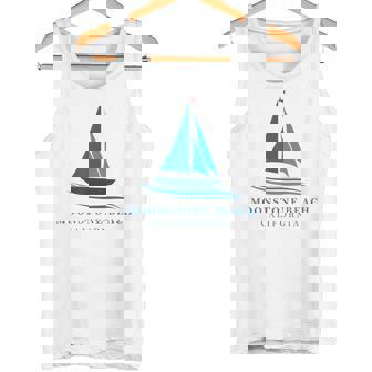 ムーンストーンビーチ カリフォルニア ヨットお土産 タンクトップ - Kawaiitshirt