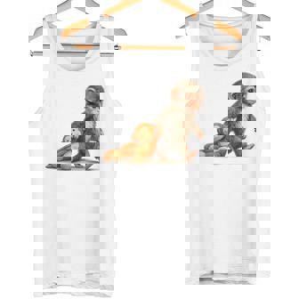 モンキーパンチ ベビー マカク リトルパンチ ビッグ キュート ラブ ぬいぐるみ タンクトップ - Kawaiitshirt