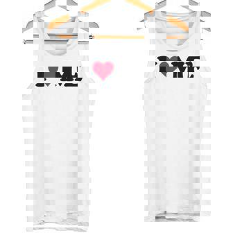レッドハートデザイン I Love Me タンクトップ - Kawaiitshirt