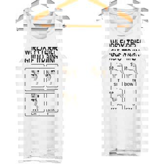 ワイヤーフォックステリアガイド 犬の服従を訓練する タンクトップ - Kawaiitshirt