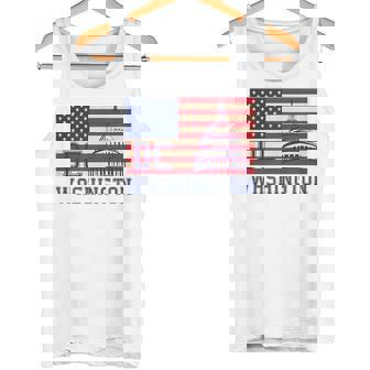ワシントンdc アメリカ国旗tシャツ タンクトップ - Kawaiitshirt