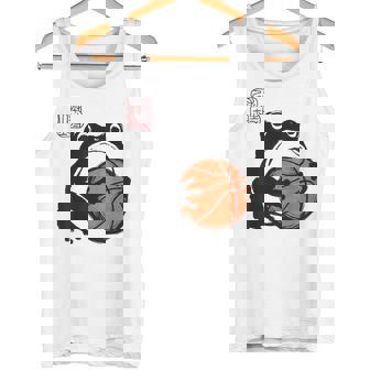 不機嫌そうなカエル 面白い バスケットボール アニメ 日本語 タンクトップ - Kawaiitshirt