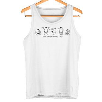力士の型、人生の道 相撲 力士 相撲に型あり、人生に道あり タンクトップ - Kawaiitshirt