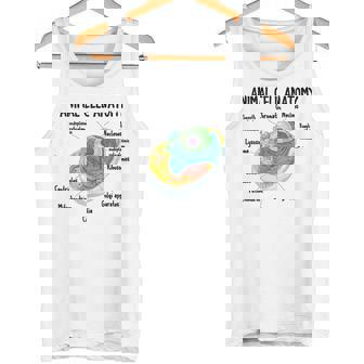 動物細胞の解剖学 生物学者 理科学生 タンクトップ - Kawaiitshirt
