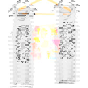 抽象グラフィティ モナリザ バックプリント タンクトップ - Kawaiitshirt