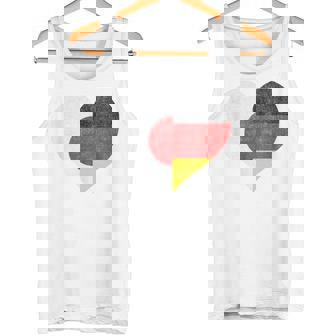 日本 ドイツ 国旗 ハート サッカー タンクトップ - Kawaiitshirt