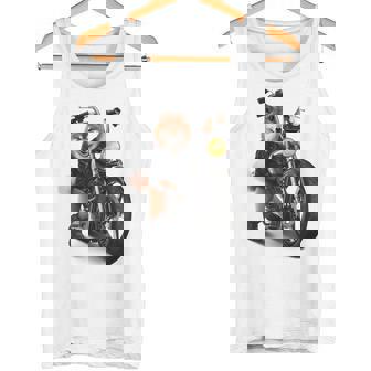 柴犬 いばけん 犬 バイク バイカー 長袖tシャツ タンクトップ - Kawaiitshirt