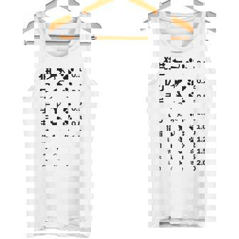 猫の手も借りたい 視力検査表パロディ タンクトップ - Kawaiitshirt