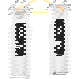 番号9 ナインスポーツジャージ 誕生日年齢 ラッキーナンバーブラック タンクトップ - Kawaiitshirt