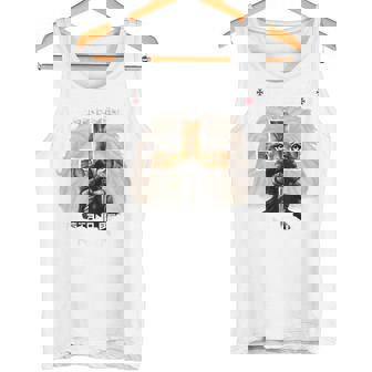 祈り 戦士 ライオン ユダ グラフィック クリスチャン クロスバック プリント タンクトップ - Kawaiitshirt