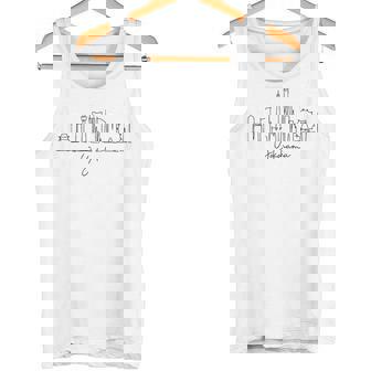 街 スカイライン 旅行 お土産 観光 横浜 日本 タンクトップ - Kawaiitshirt