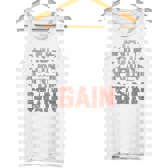 裏面にプリント No Pain No Gainign No Pain No Gain Meme タンクトップ - Kawaiitshirt