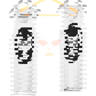 覆面レスラー マスク ピクセルアート ドット絵 怪人 プロレス タンクトップ - Kawaiitshirt