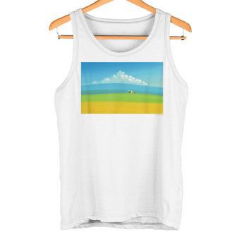 詩とメルヘン 葉祥明 トスカーナの祈り P3031 タンクトップ - Kawaiitshirt