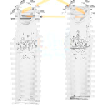香港旅行 お土産 歴史的都市 ランドマーク ギフト タンクトップ - Kawaiitshirt