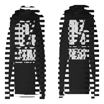 0 ビーガンゼロ パーセントビーガンカーニボア 長袖Tシャツ - Kawaiitshirt