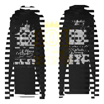 101歳の誕生日王 101歳の誕生日パーティー 長袖Tシャツ - Kawaiitshirt