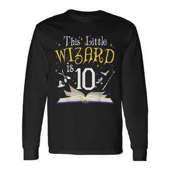 10Th B-Day Magic Wizard 10 Year Old Birthday Matching Family Long Sleeve T-Shirt | Mazezy