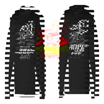 10Th Birthday Race Car Double Digits 10 Years Old Boy Long Sleeve T-Shirt - Monsterry