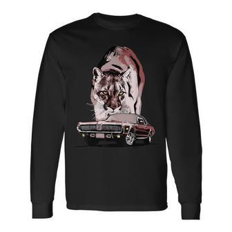 1968 67 68 69 Mercury Classic Cougar Vinatge Cars Long Sleeve T-Shirt - Thegiftio UK