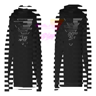 1980年代ynthwave ギフトtシャツ ゲーマーtシャツ レトロスタイリング 長袖Tシャツ - Kawaiitshirt