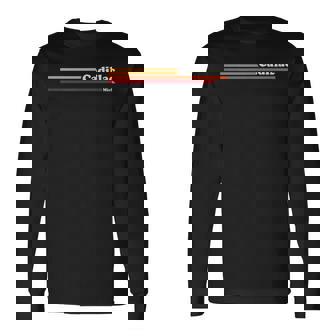 1980年代ヴィンテージグラフィックスタイルキャデラックミシガン。 長袖Tシャツ - Kawaiitshirt