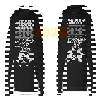 2026 Senior Color Guard Dad Flag Marching Band Parent Long Sleeve T-Shirt | Mazezy