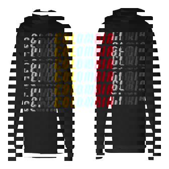 2425 Colombian Flag Soccer Jersey Kit Sport Uniforms Outfit Long Sleeve T-Shirt | Mazezy