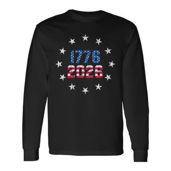 250 Anniversary Pocket Usa 250Th American Flag 250 Years Long Sleeve T-Shirt - Thegiftio UK
