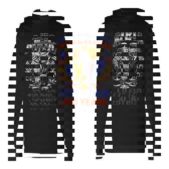 250 Years America Anniversary 250Th Trump Washington Long Sleeve T-Shirt | Seseable CA