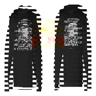 250 Years American Anniversary 1776-2026 Usa Flag Long Sleeve T-Shirt | Seseable UK