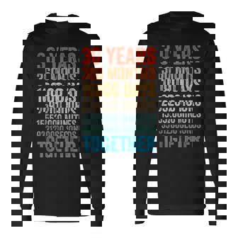 30年記念日 彼 彼女 カップル 30回目の結婚 長袖Tシャツ - Kawaiitshirt