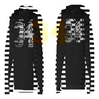 34 ナンバー34 チーム スポーツ グラフィック 代表チームのマッチング 長袖tシャツ 長袖Tシャツ - Kawaiitshirt