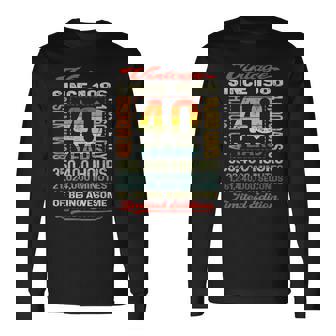 40歳 480ヶ月 すごい生まれ 1986年 40歳の誕生日 長袖Tシャツ - Kawaiitshirt