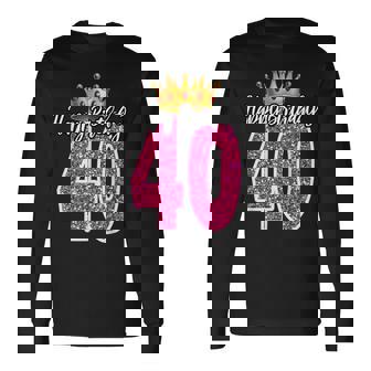 40歳 ハッピーバースデー キュート 40歳 誕生日 マッチング 長袖Tシャツ - Kawaiitshirt