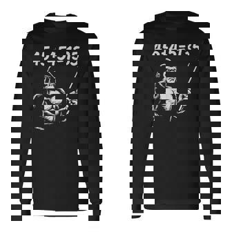 4545135、面白いゴリラリフティングスクワットベンチプレスジム数学 長袖Tシャツ - Kawaiitshirt