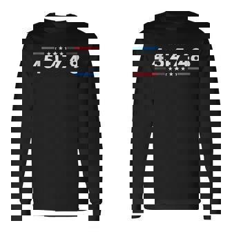 47-48 Number 47 Jersey 45Th Anniversary 4Th Of July 1776 Long Sleeve T-Shirt | Seseable CA